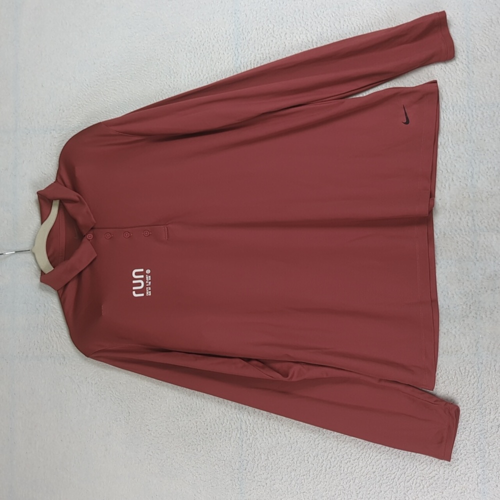 Nike Golf Women's Burgundy NWT Performance Long Sleeve Polo Shirt Size XXL